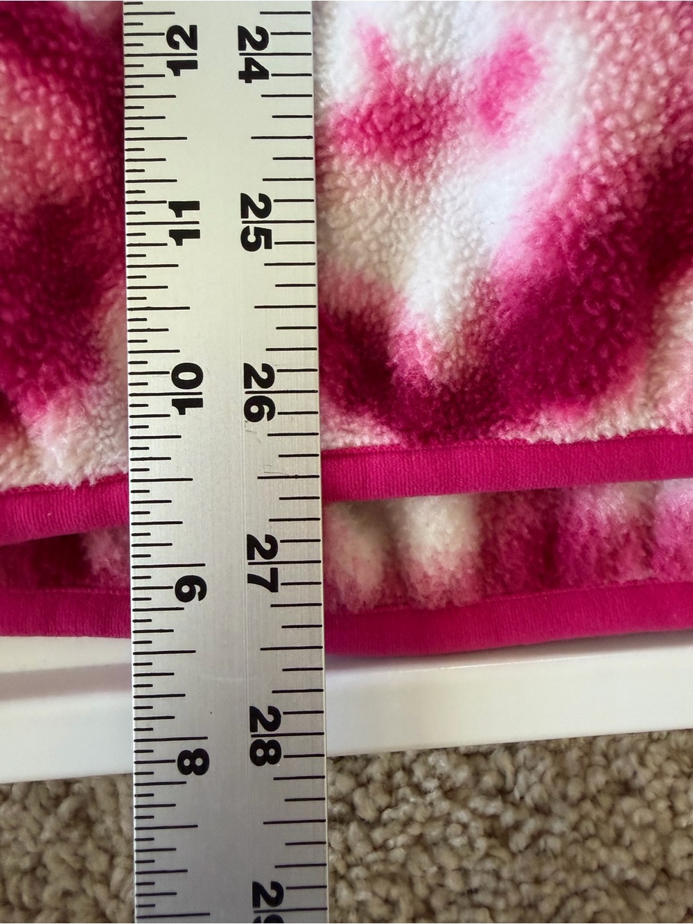 Patagonia Synchilla Women’s Hot Pink & White Patterned Fleece Pullover Size L - Picture 8 of 11